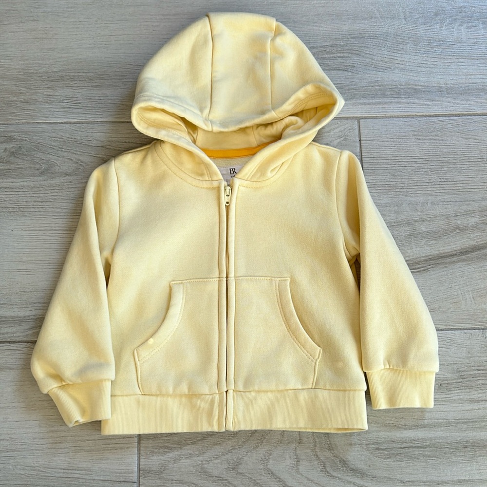 Toddler yellow banana republic zip up hoodie